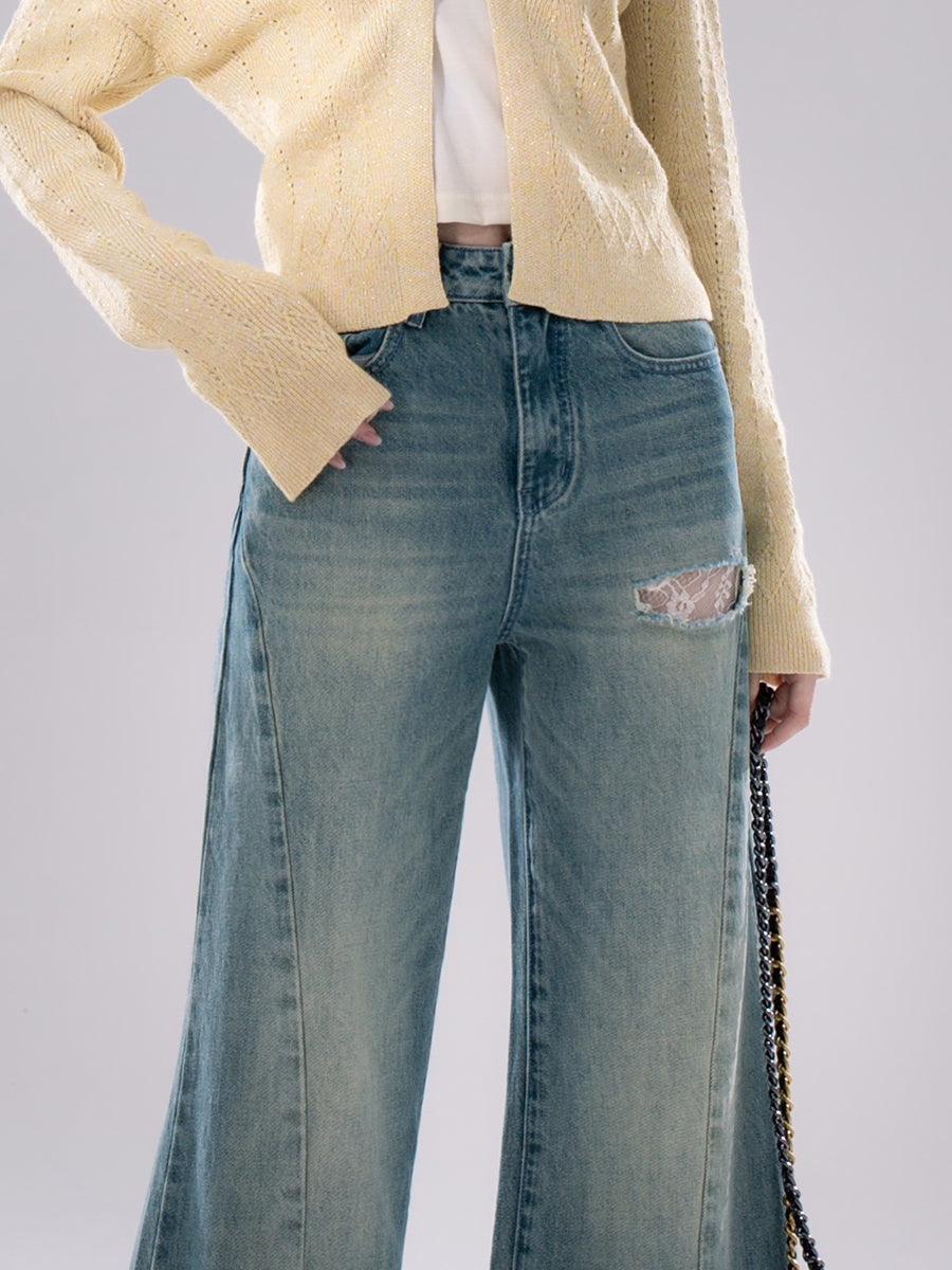 Ripped Distressed Washed Jeans COT0253