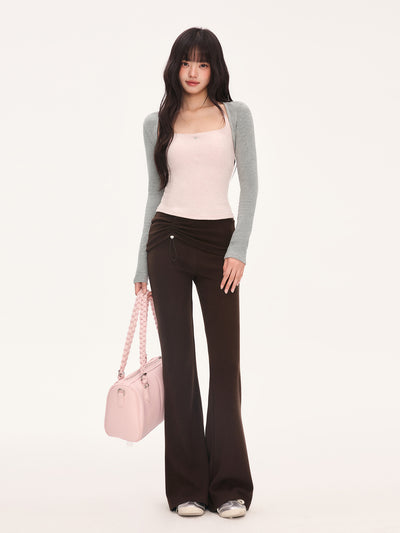 Two-piece Pink Camisole+Short Cardigan WEE0066