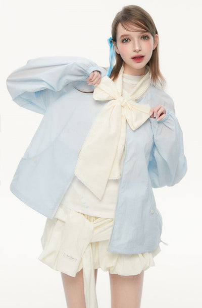 Lace Detachable Butterfly Tie Jacket SPE0083