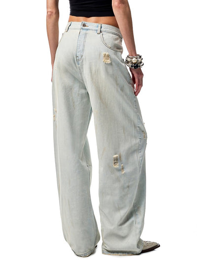 Wide-leg Scimitar Jeans JIN0016