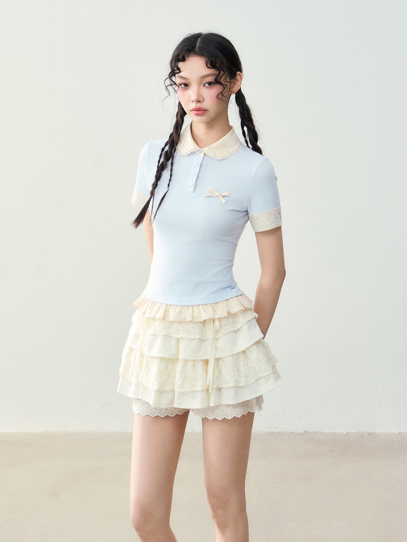 Fake Two-piece Splicing T-shirt NTO0227