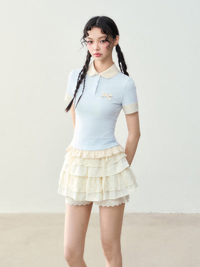 Fake Two-piece Splicing T-shirt NTO0227