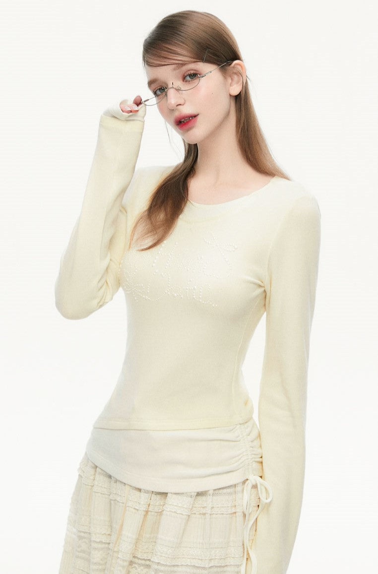 Diamond Fake Two-piece Stitching Sweater SPE0070