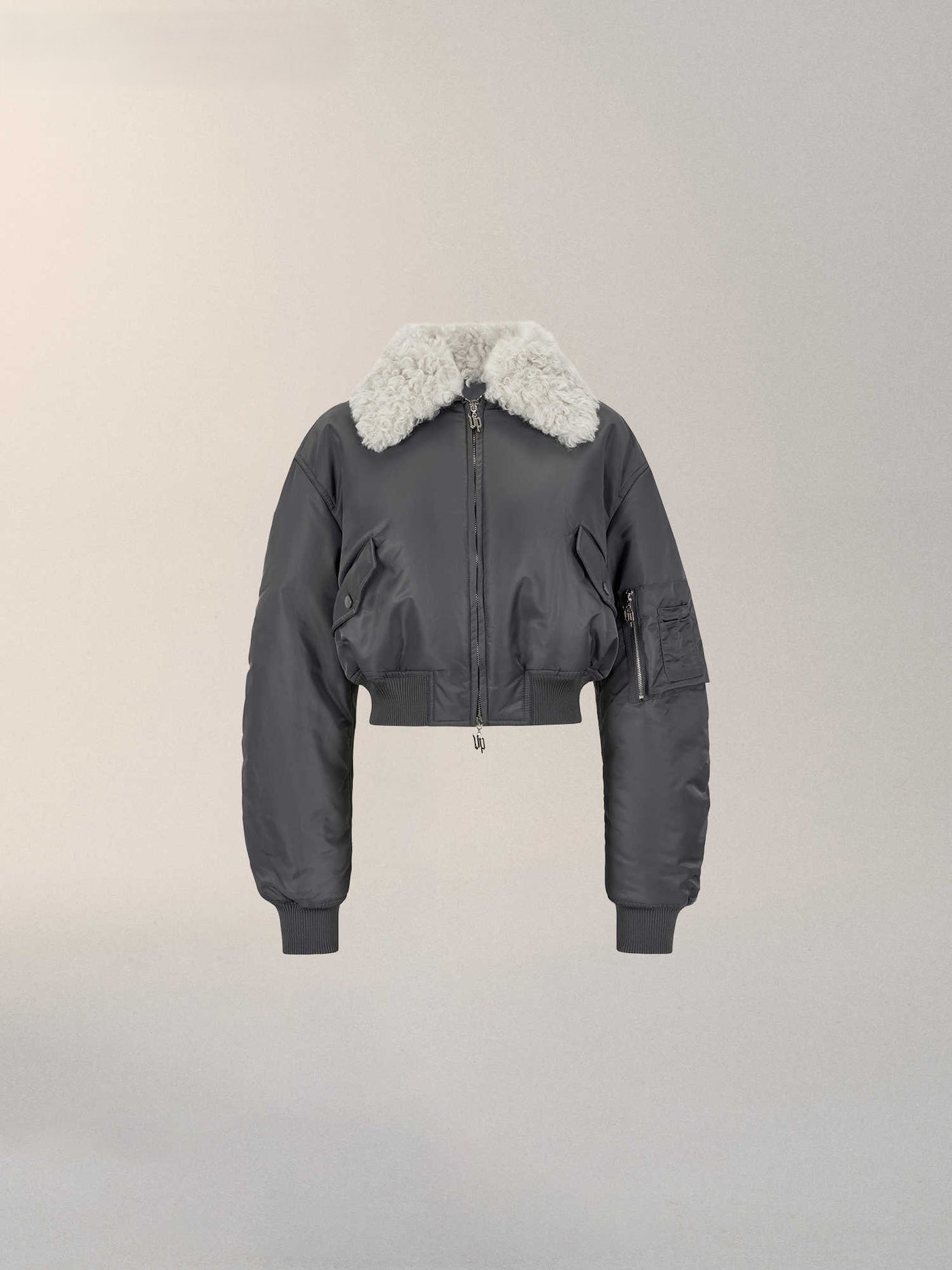 Fur Collar Short Pilot Cotton Jacket VIA0184