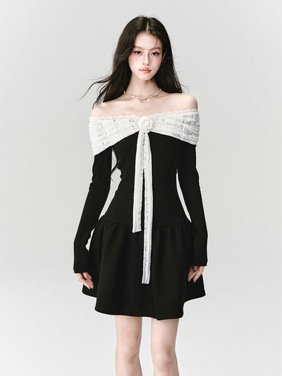 Lace One Shoulder Princess Dress FRA0413