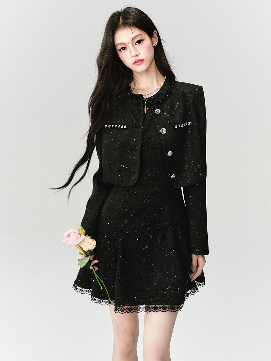 Sequined Luxurious Style Jacket/Dress FRA0412