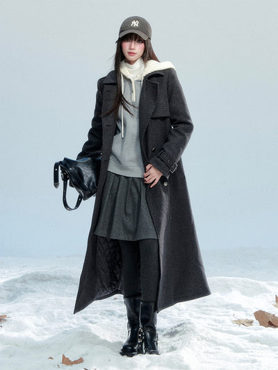 Retro Classic Lapel Long Coat FRA0472