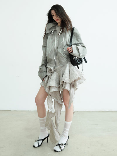 Print Light Short Jacket JNY0223