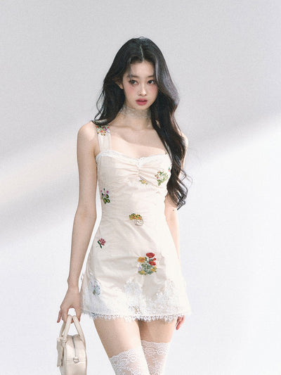 French Lace Flower Dress DIA0449