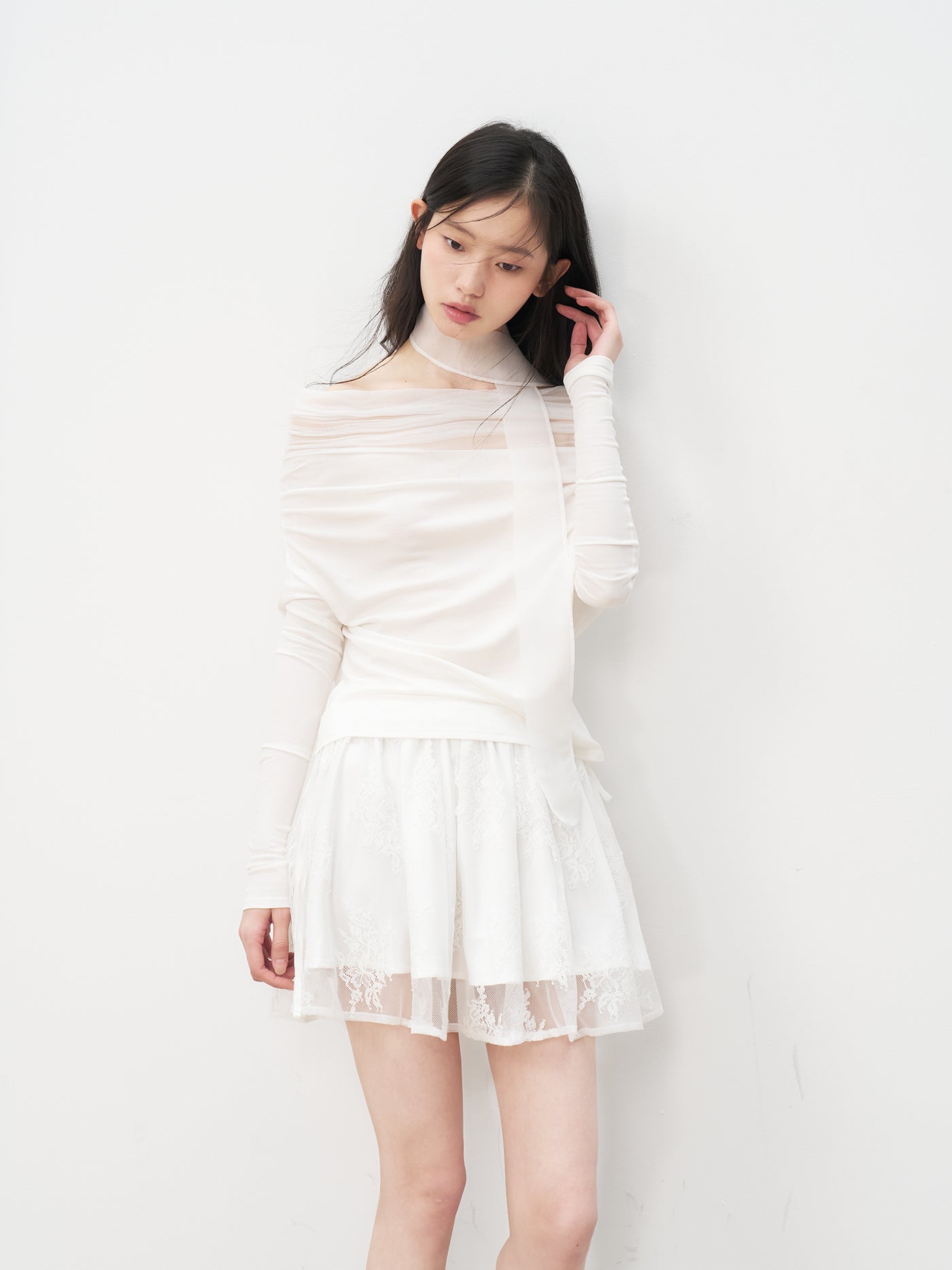 Flower Lace Fairy Mesh Skirt REC0084
