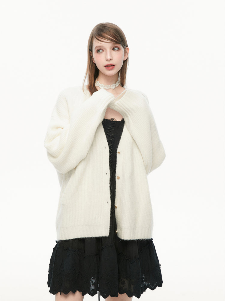 Flowering V-Neck Knit Cardigan SPE0077