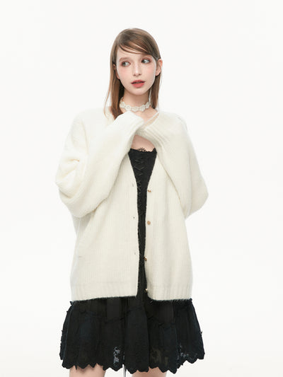 Flowering V-Neck Knit Cardigan SPE0077