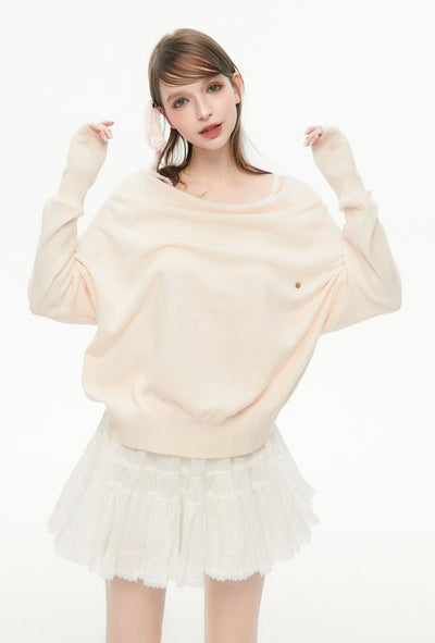 Lazy Collar Long-sleeved Sweater SPE0072