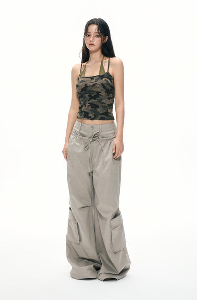 Backless Camouflage Camisole APE0386