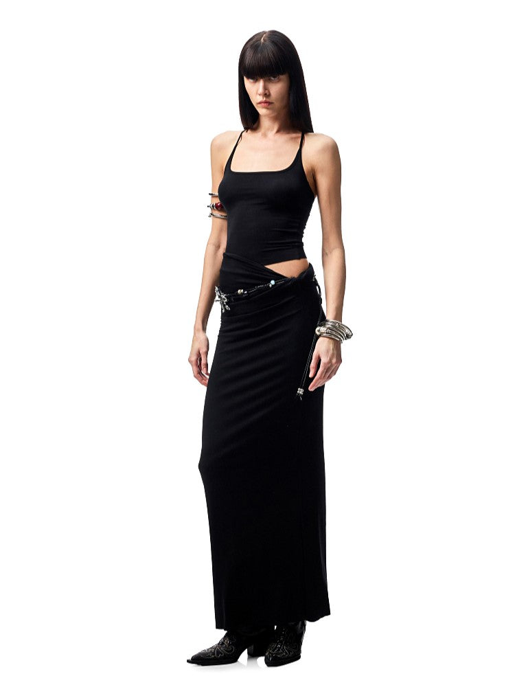 Round Neck Camisole/Tight Skirt JIN0014
