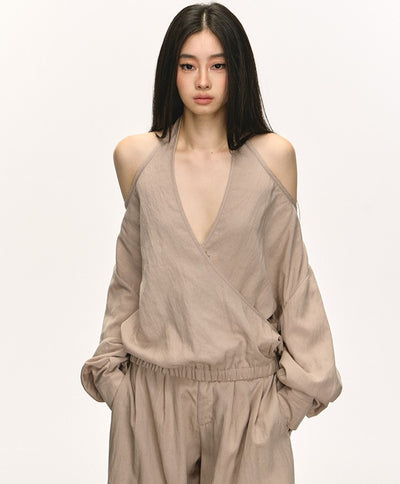 Off-shoulder Top/Flared Pants ANA0048