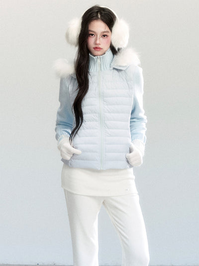 Fur Collar Hooded Down Jacket FRA0453