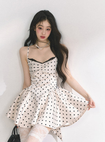 Lace Polka Dot Tutu Dress DIA0446