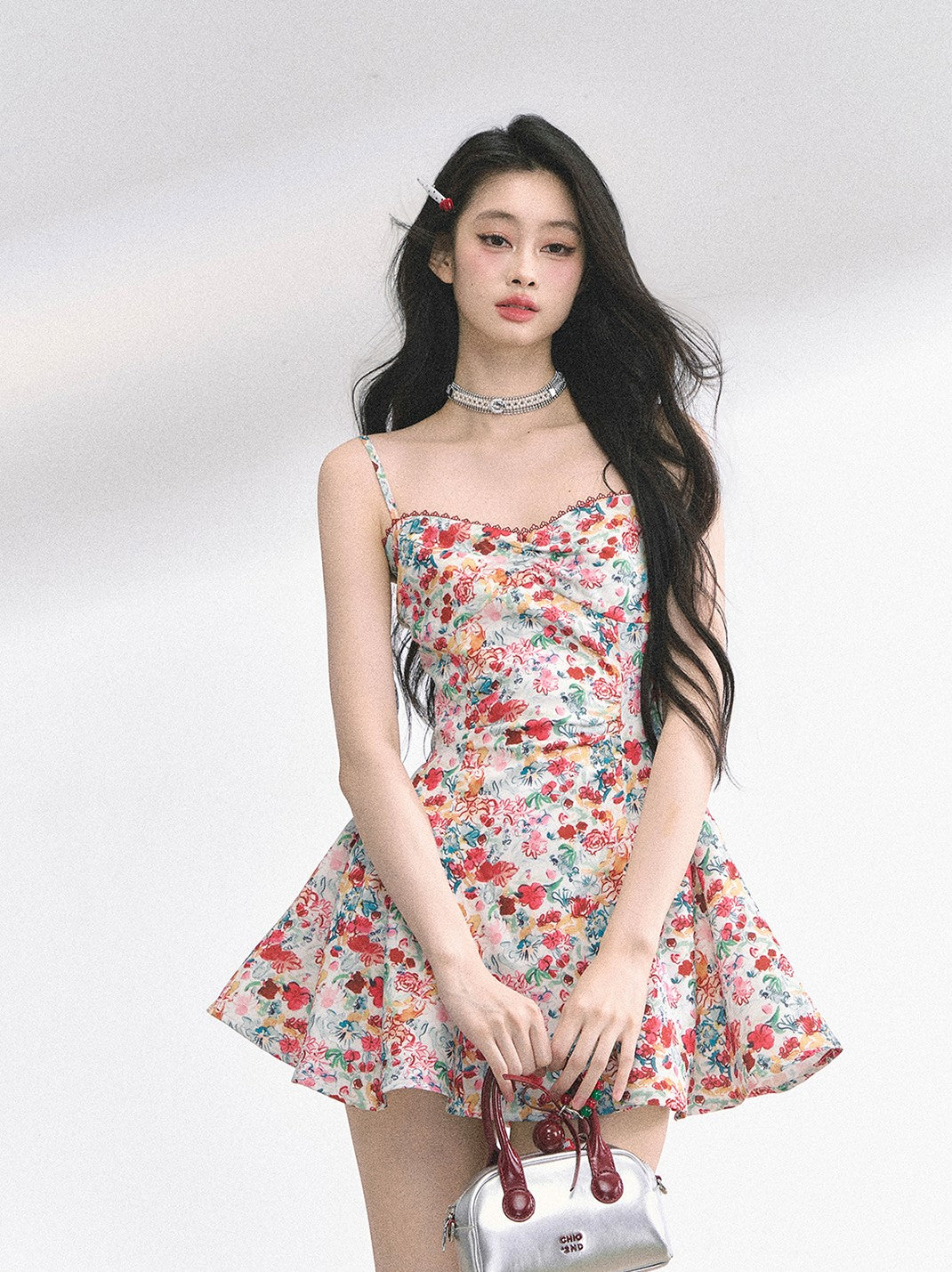 Slimming Lace Floral Dress DIA0487