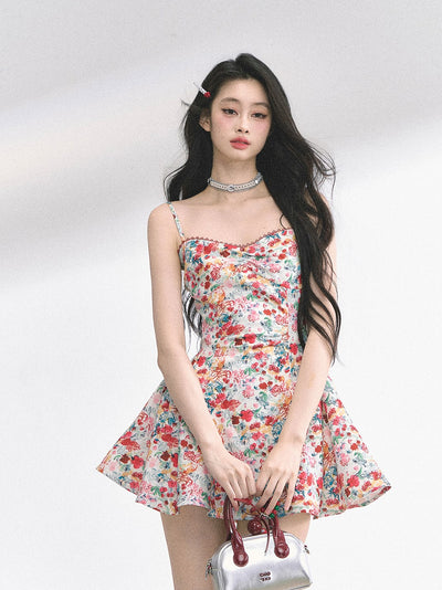 Slimming Lace Floral Dress DIA0487