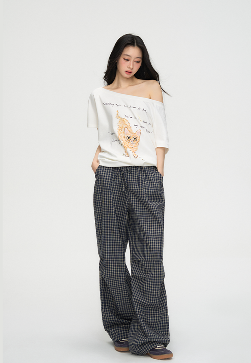 American Retro Plaid Pants PUN0066