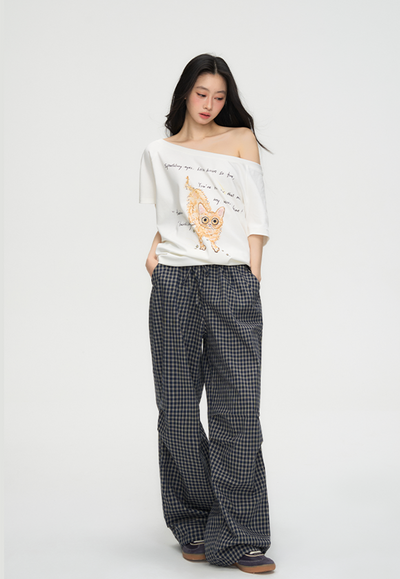 American Retro Plaid Pants PUN0066