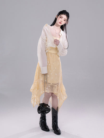 Lace Lyocell Sunscreen Shirt COT0267