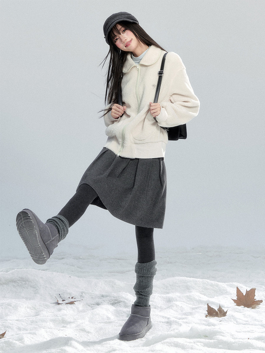 Retro Style Peter Pan Collar Jacket FRA0490