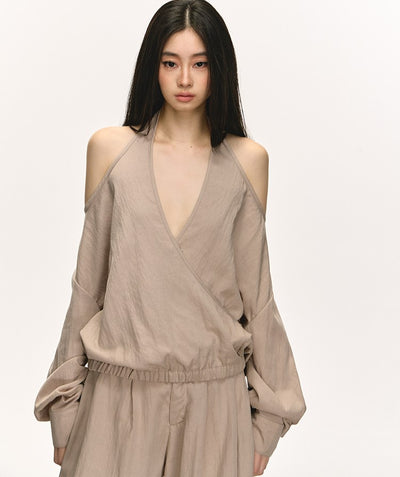 Off-shoulder Top/Flared Pants ANA0048