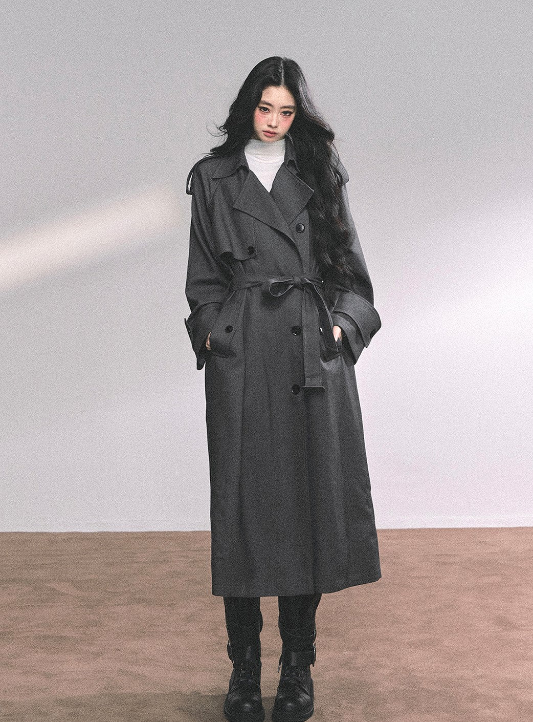 Hepburn Style Suit Mid-length Coat DIA0649