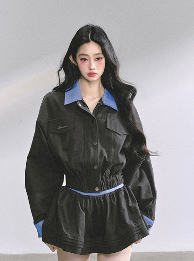 British Urban Workwear Jacket/Short Skirt DIA0571