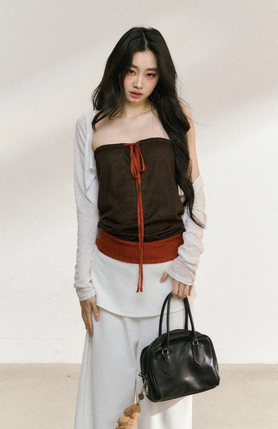 Casual Thin White Cardigan SHI0214