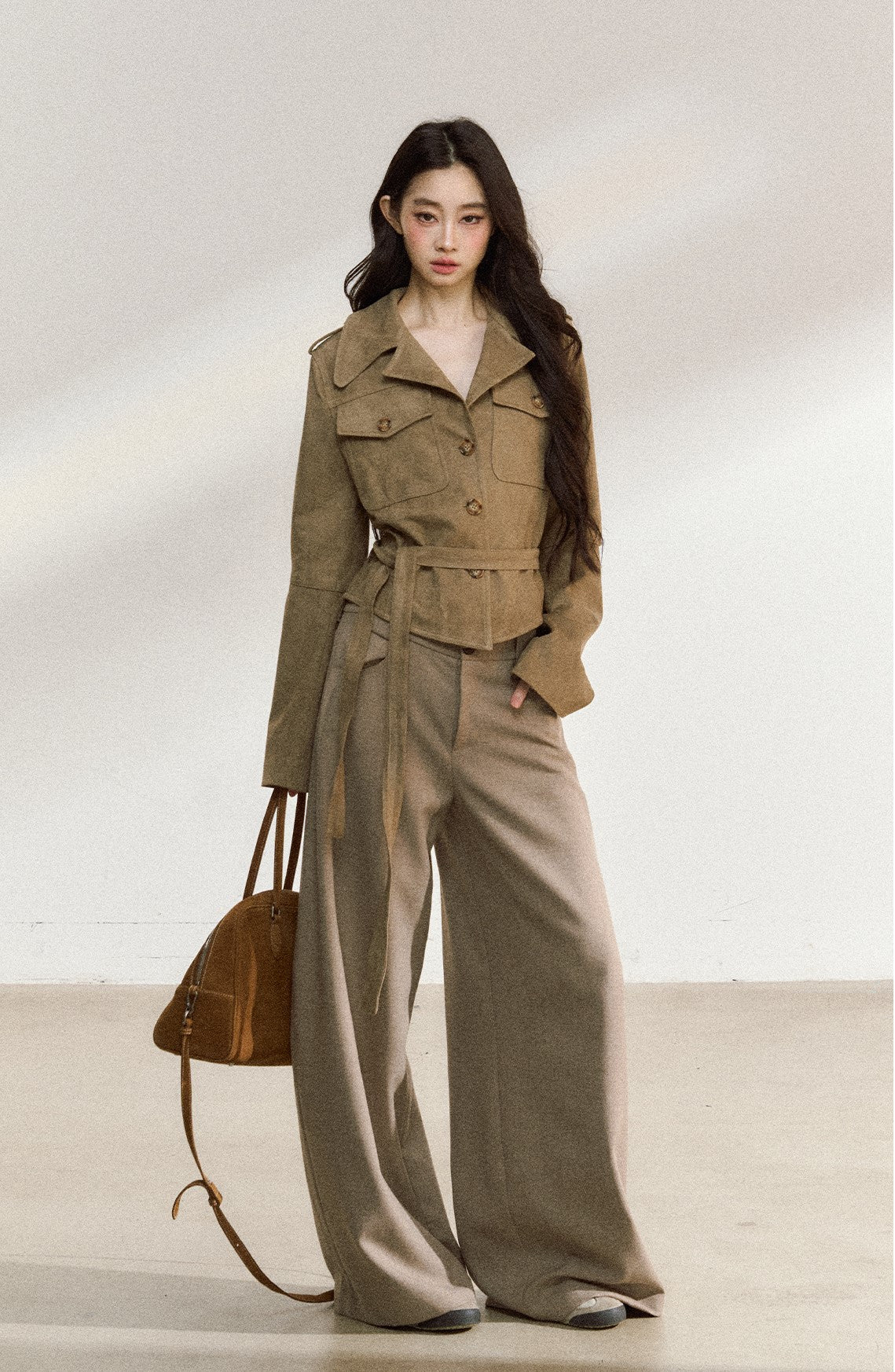 American Retro Suede Short Jacket SHI0224