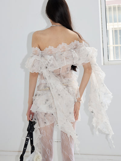 Fairy Ruffle Irregular Skirt JNY0228
