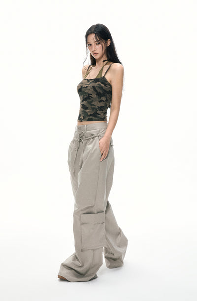 Backless Camouflage Camisole APE0386