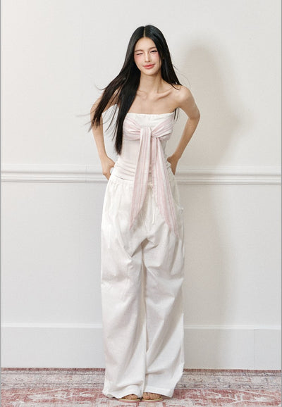 Drape Casual Wide-leg Pants AGM0173