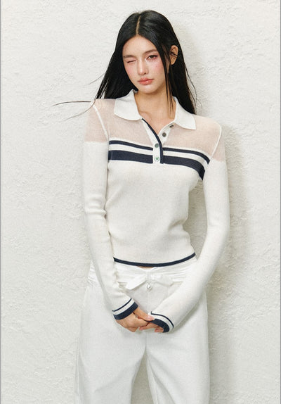 Polo Collar Knitted Shirt AGM0135