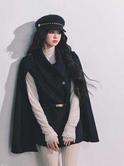 French-style Suit Black Jacket DIA0643