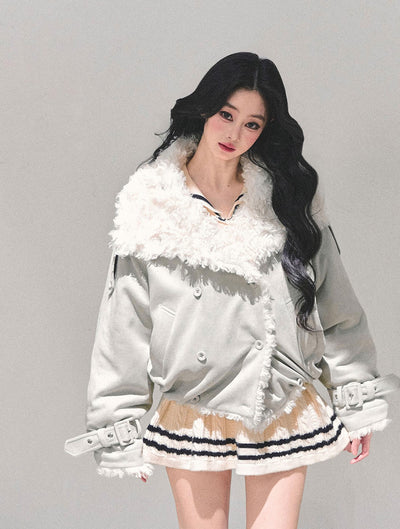 Lambswool Shearling Cold-Proof Coat DIA0666