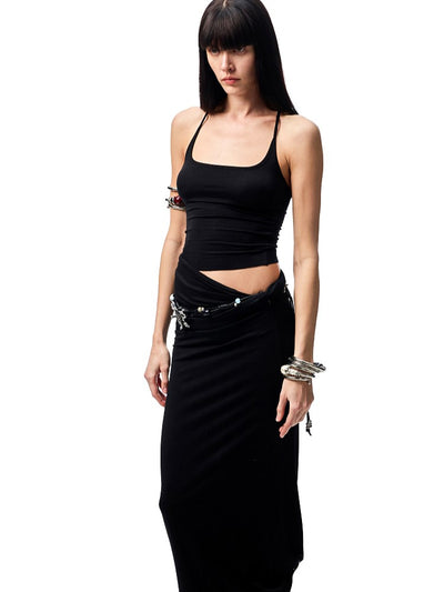 Round Neck Camisole/Tight Skirt JIN0014