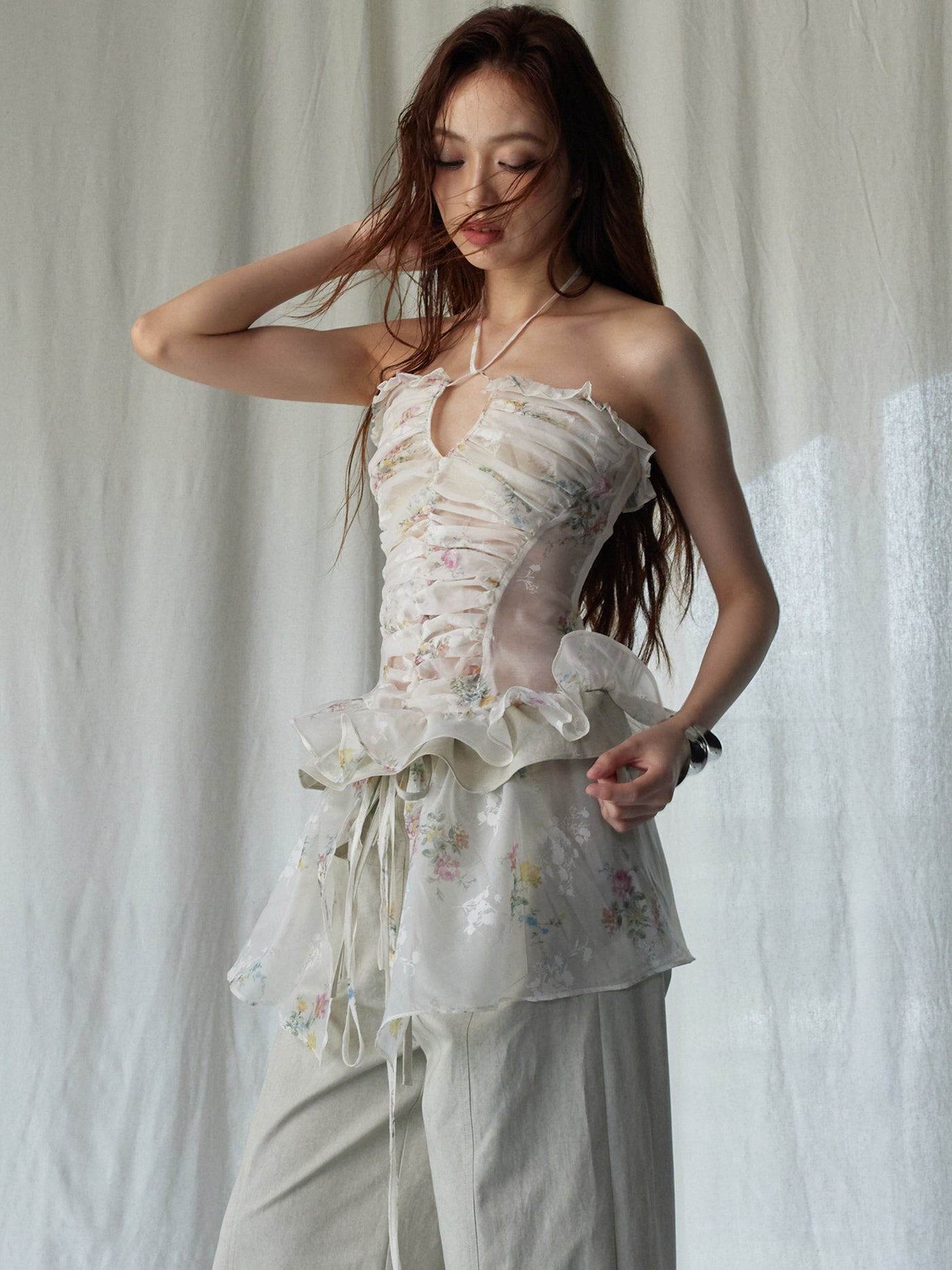 Romantic Floral Tube Top JNY0241
