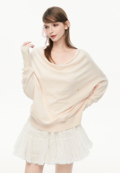 Lazy Collar Long-sleeved Sweater SPE0072