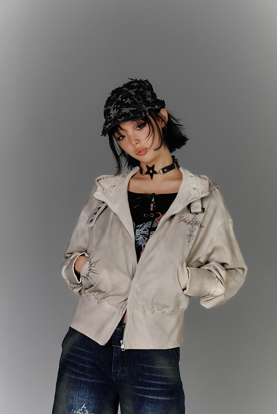 Zipper Sweatshirt Casual Jacket KIN0142