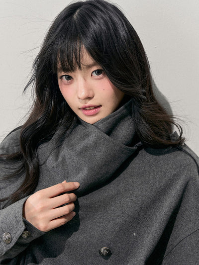 Grey Hepburn Style Belt Coat/Skirt DIA0711