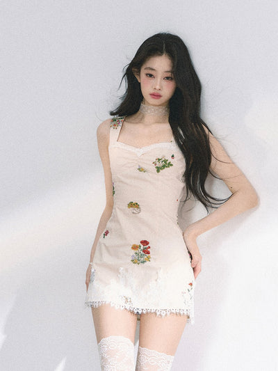 French Lace Flower Dress DIA0449