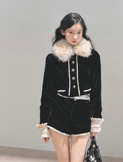 Snow Country Fur Short Jacket/Shorts DIA0702