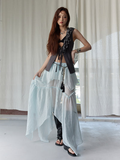 Bohemian Lace Vest Top/Skirt JNY0248