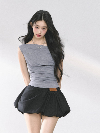 American Style Waist Slim T-shirt DIA0468