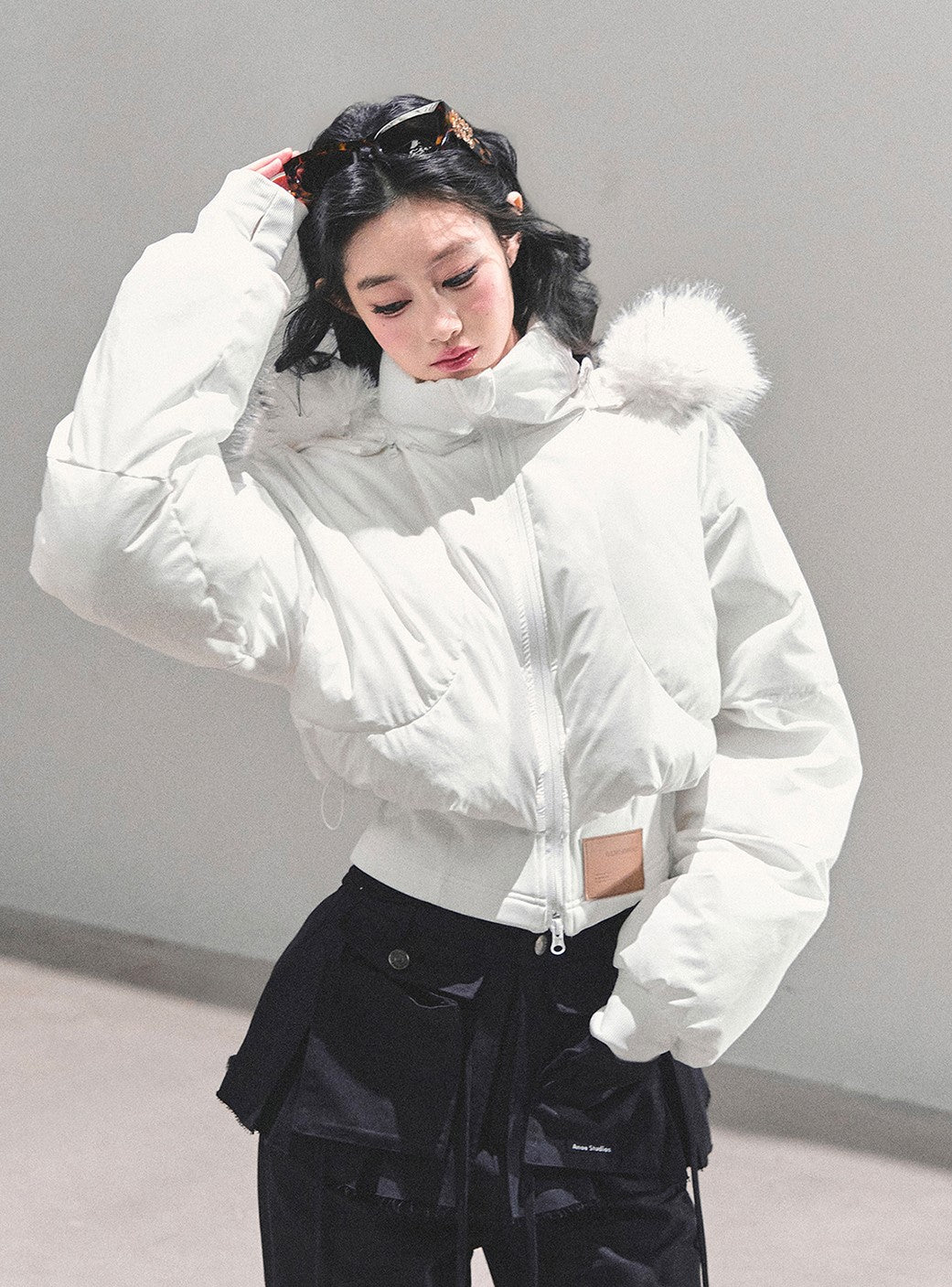 Hooded Cotton Short Jacket DIA0679