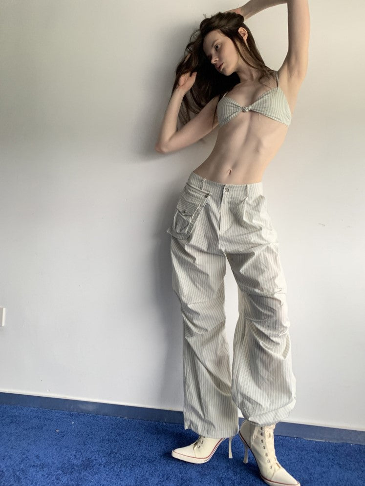 Striped Loose Shirt/Underwear JIN0038